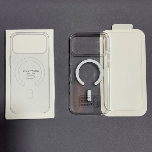 Coque de téléphone magnétique transparente pour iPhone 17, 17 Pro Max, 16 Pro, 15, 14, 13, 12 – Chargement sans fil, protection rigide en PC transparent